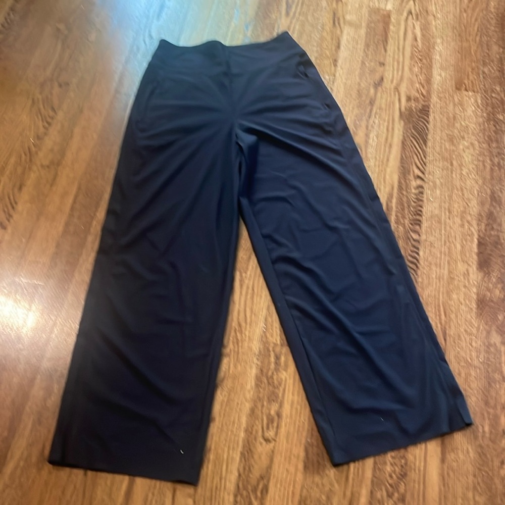 Athleta Wide Leg Track Pants Stretch Pull on Pants